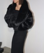 faux fur jacket - تصویر 3